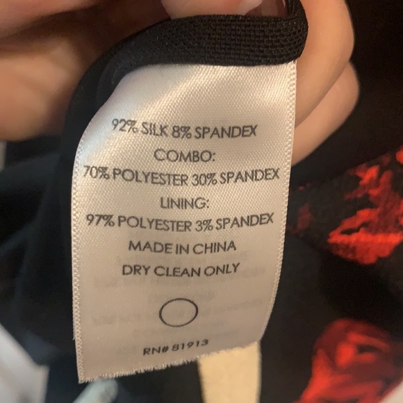 Anthropologist Cocktail Tracy Reese Rose Floral Silk Exposed Zipper Dress - Picture 9 of 10